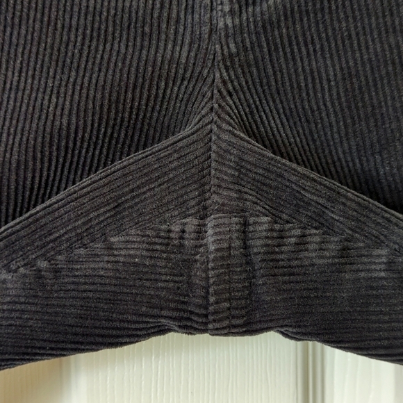 Valerie Stevens 90's Vintage Corduroy High Waisted Tapered Leg Pants Black 10P - Picture 11 of 13